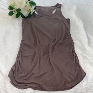 INC Racerback Ruched Side Tank Top
